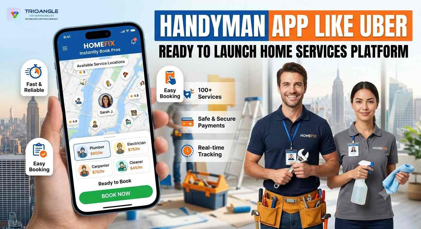On-Demand Handyman App Like Uber | Launch in Days