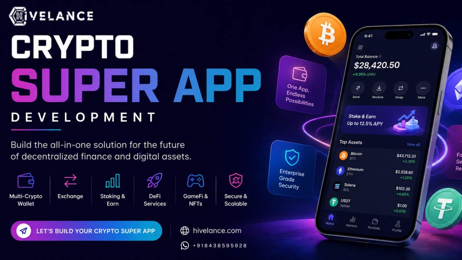 Get Your Super Crypto App Built: Trading + Staking + Card Payments in One App