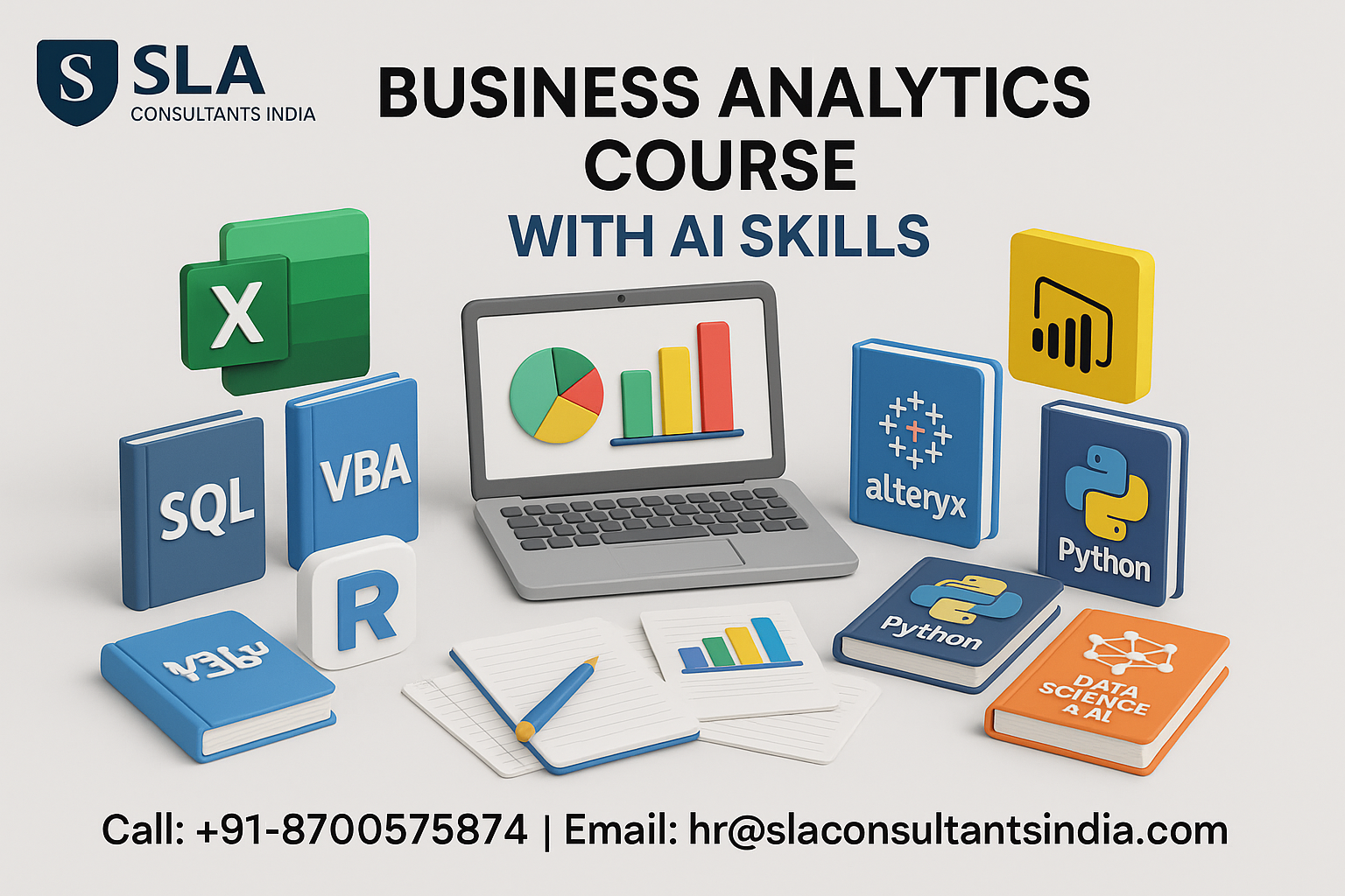 Business Analyst Course in Delhi for Management Consulting Opportunities in 2027, | Free Alteryx, Prompt Engineering and Gen AI Skills with IBM Certification Support by SLA Consultants India